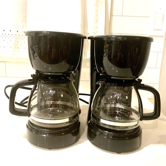 Coffee Maker (2) black small simple 5 cup - Picture 1 of 11